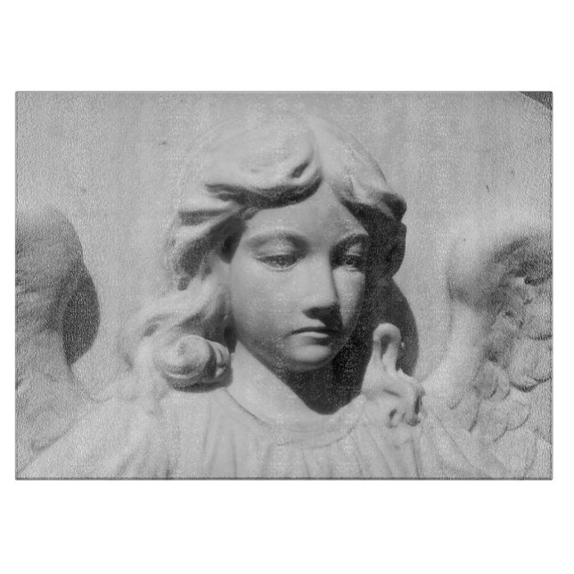 Fallender Engel in Trauer Schneidebrett (Vorderseite)