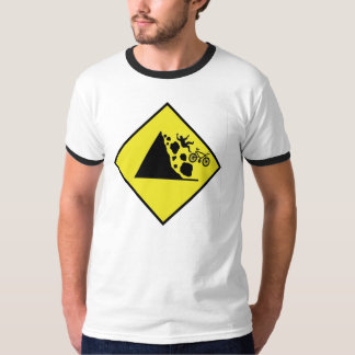 Fallender Radfahrer T-Shirt