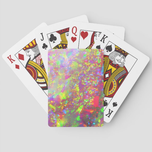Fallender Regenbogen-Brasilianischer Opal Spielkarten (Rückseite)