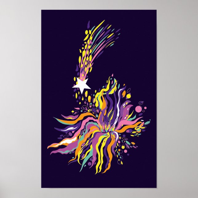 Fallender Stern. Poster (Vorne)