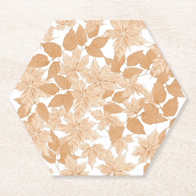 Fallender Untersetzer des Herbstpapiers (Vorderseite)