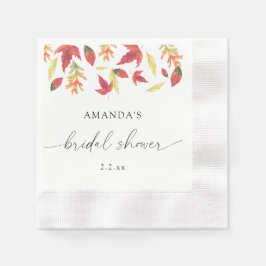 Fallendes Blätter Brautparty Serviette