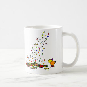 fallendes Blätter Tasse