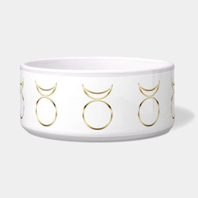 Fallendes Pagan Horned-Gott-Symbol Napf (Vorderseite)