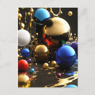 FALLENDES PARTY POSTKARTE