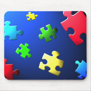 Fallendes Puzzlespiele mousepad