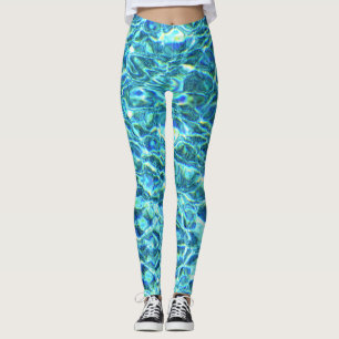 Fallendes schimmerndes Wasser Leggings