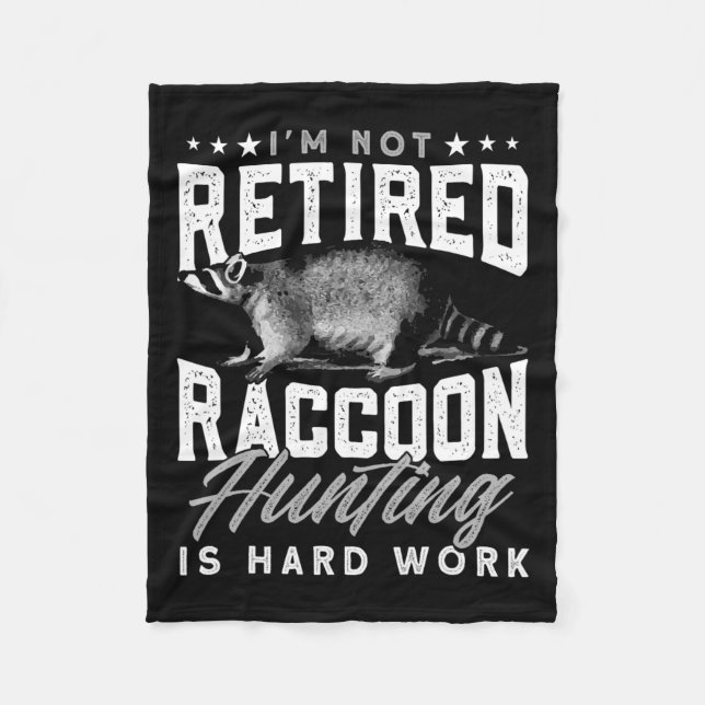 Fallenjagd Ruhende Coon Hunter Raccoon Jagd Fleecedecke (Vorderseite)