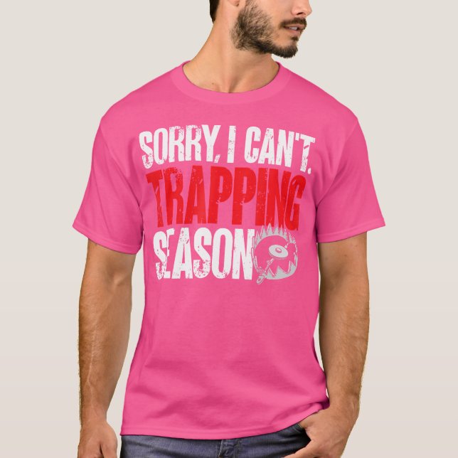Fallensaison Fallenjagd Trapper T-Shirt (Vorderseite)