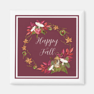 Fallernte Natur mit anpassbarem Text Magnet