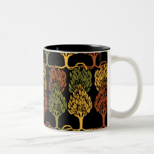 Fallfarben Zweifarbige Tasse