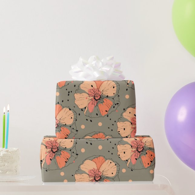 FALLFARBPAPIER GESCHENKPAPIER (Partygeschenke)