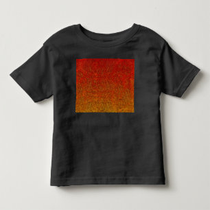 Fallflame-Glitzer-Gradient Kleinkind T-shirt