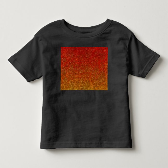 Fallflame-Glitzer-Gradient Kleinkind T-shirt (Vorderseite)