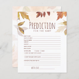 Fallfolien-Vorhersage für Babydusche