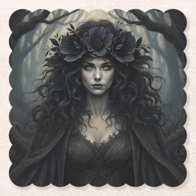 FallHexe Untersetzer (Vorderseite)