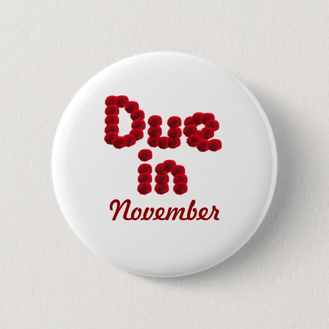 Fällige November Button (Vorderseite)