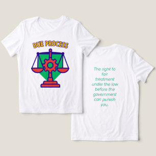 Fälliges Verfahren: Gerechtigkeit in Balance Tri-Blend Shirt
