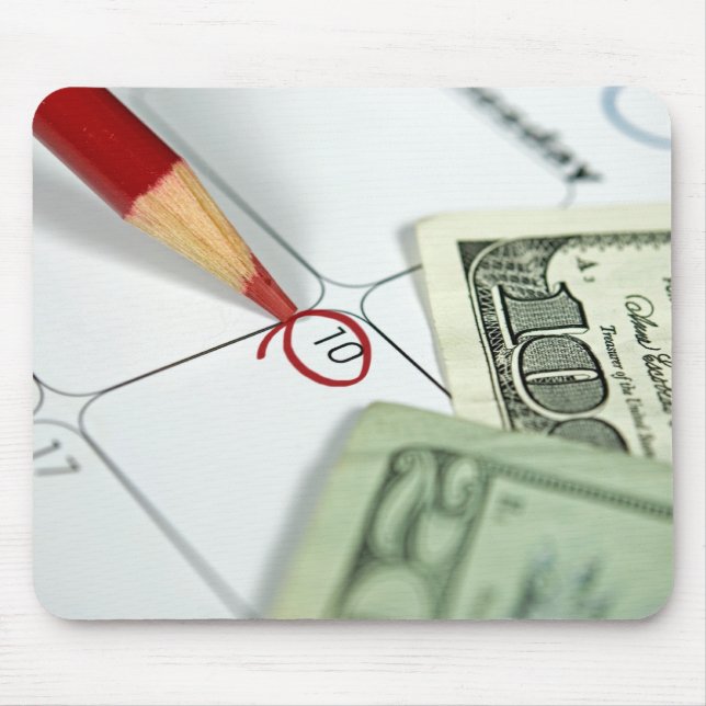 Fälligkeitsdatum Mousepad (Vorne)