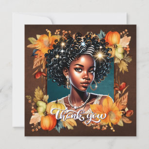 Fallin' for Fall Gorgeous Girl Dankekarte Einladung