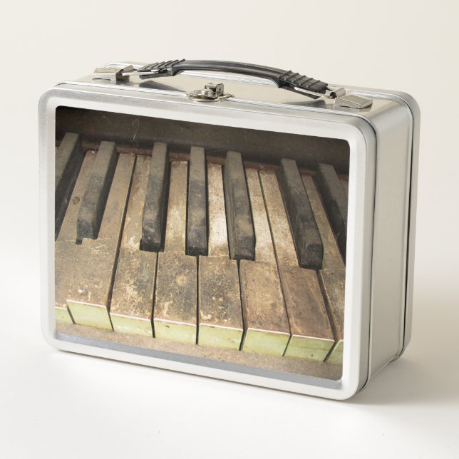 Falling A Melody Links verzichtet Metall Lunch Box (Vorderseite)