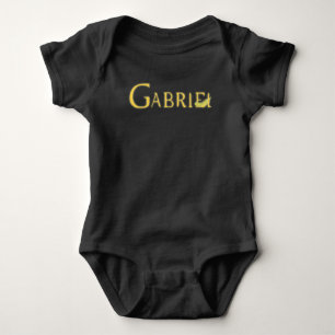 Falling Archangel Gabriel Front und Back Baby Strampler