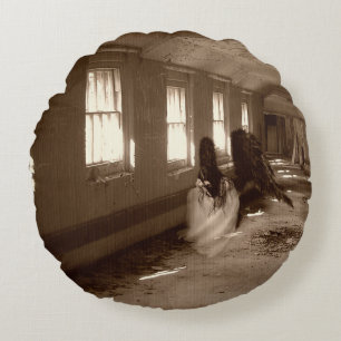 Falling Asylum Angel Rundes Kissen