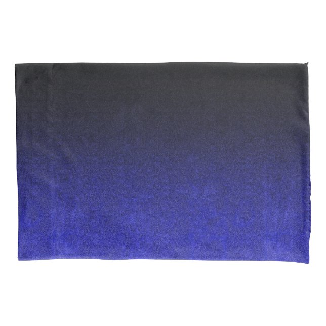 Falling Blue & Black Glitzer Gradient Kissenbezug (Vorderseite)