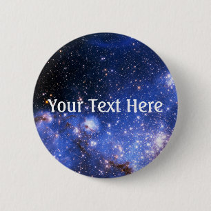 Falling Blue Embrionic Stars Button