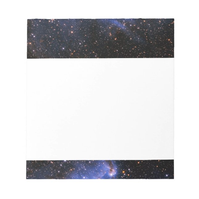 Falling Blue Embrionic Stars Notizblock (Vorderseite)