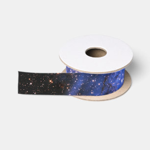 Falling Blue Embrionic Stars Satinband