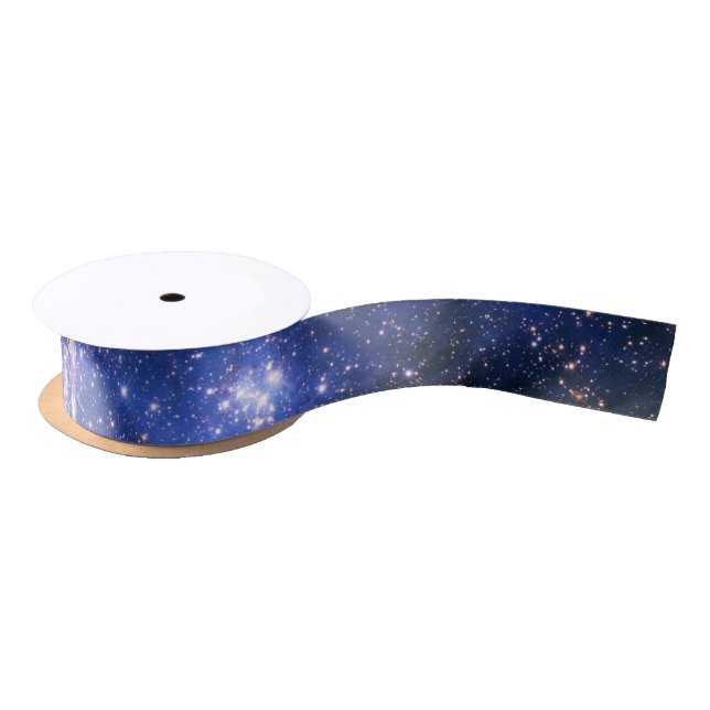 Falling Blue Embrionic Stars Satinband (Spule)