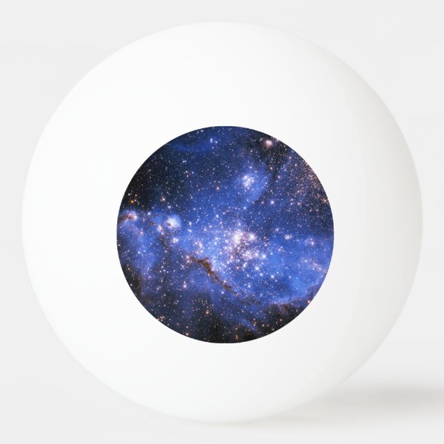 Falling Blue Embrionic Stars Tischtennisball (Vorderseite)