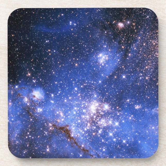 Falling Blue Embrionic Stars Untersetzer (Vorderseite)