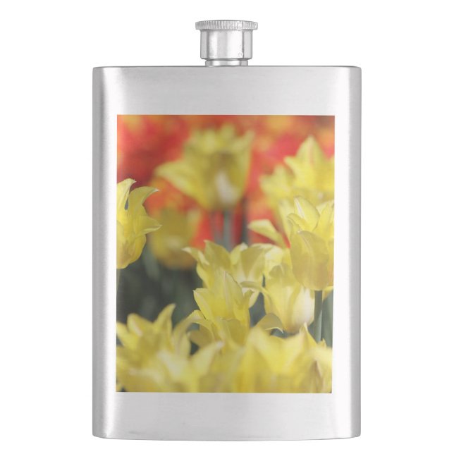 Falling Floral Summer Glow Flachmann (Vorderseite)