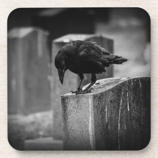Falling Friedhof Crow Getränkeuntersetzer