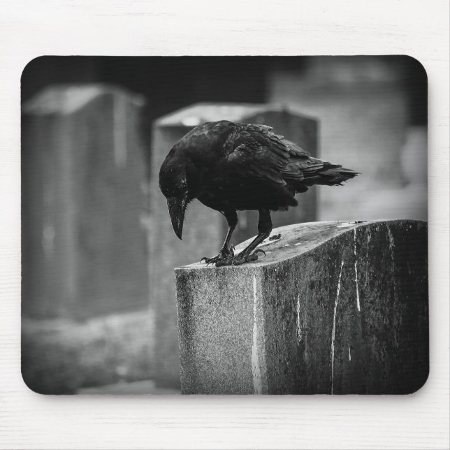 Falling Friedhof Crow Mousepad (Vorne)