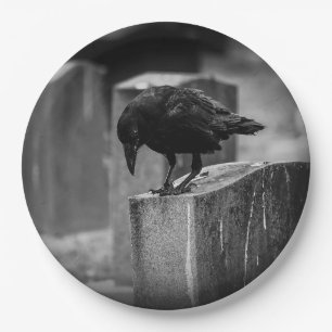 Falling Friedhof Crow Pappteller