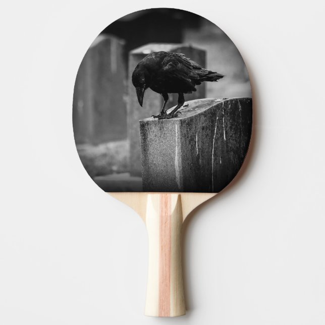 Falling Friedhof Crow Tischtennis Schläger (Vorderseite)