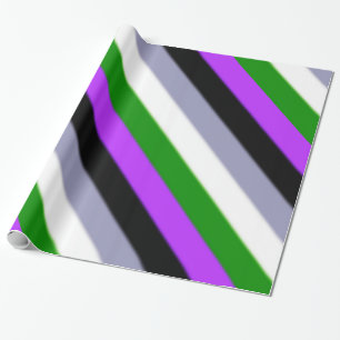 Falling Genderqueer Pride Flag Geschenkpapier