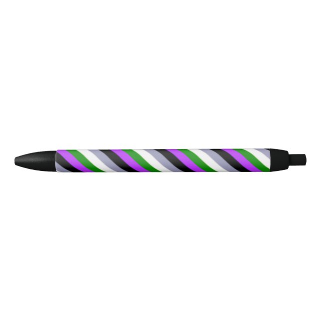 Falling Genderqueer Pride Flag Kugelschreiber (Vorderseite)