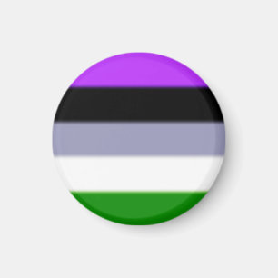Falling Genderqueer Pride Flag Magnet