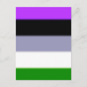 Falling Genderqueer Pride Flag Postkarte