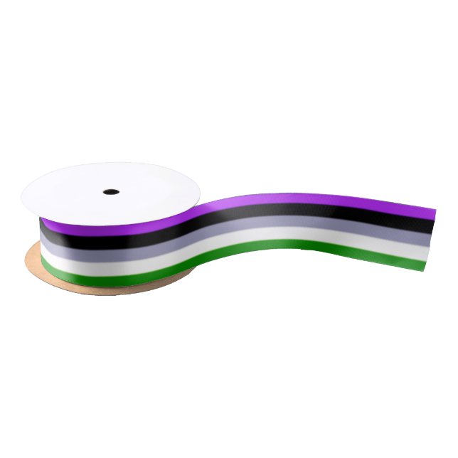 Falling Genderqueer Pride Flag Satinband (Spule)