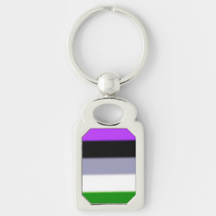 Falling Genderqueer Pride Flag Schlüsselanhänger