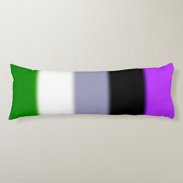 Falling Genderqueer Pride Flag Seitenschläferkissen (Vorderseite)