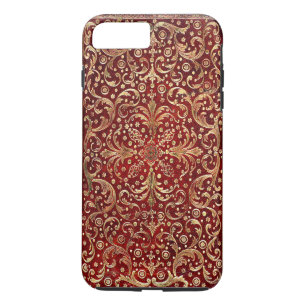 Falling Gold Swirled Red Book Case-Mate iPhone Hülle