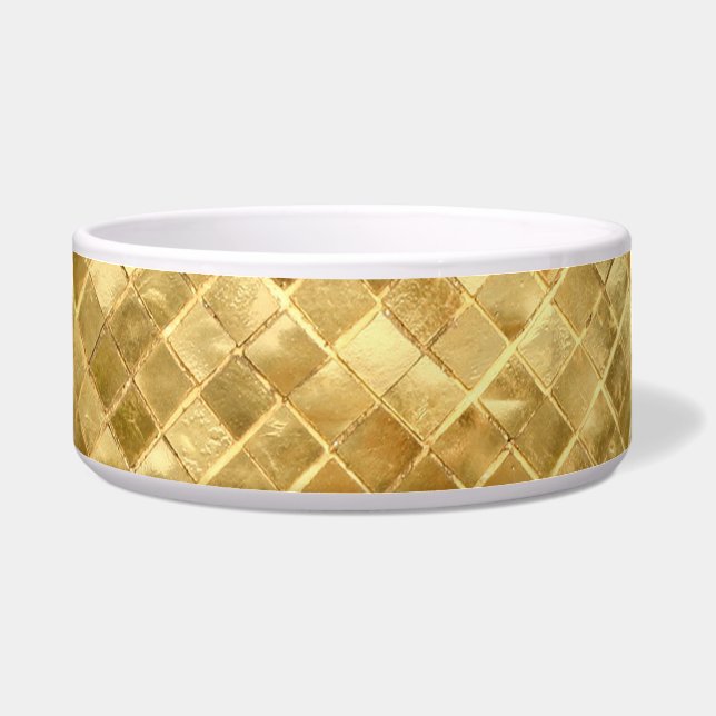 Falling Golden Checkerboard Napf (Vorderseite)