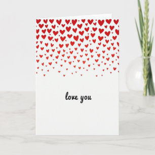 Falling Hearts Love You Karte