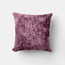 Falling Hearts - Pink Kissen